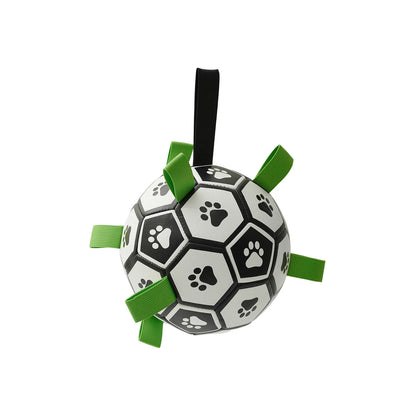 Dog Toys Soccer Ball with Straps