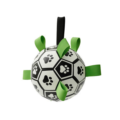 Dog Toys Soccer Ball with Straps