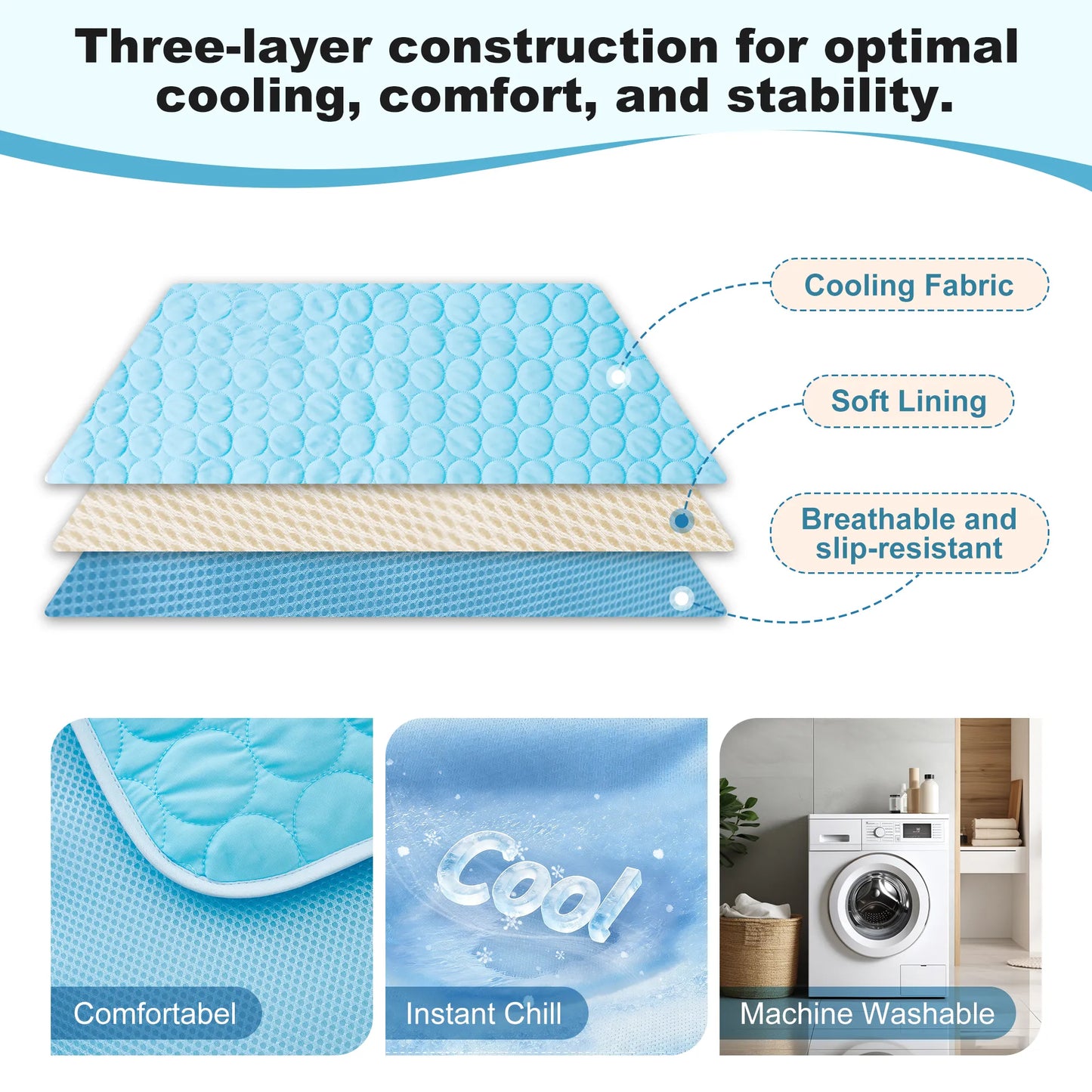 PETART Pet Cooling Mat – Instant Comfort for Dogs & Cats 🐾
